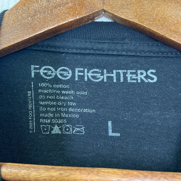 Foo Fighters - Rock Off Foo Fighters Comet Logo Black Short Sleeve T Short Large - Picture 8 of 9